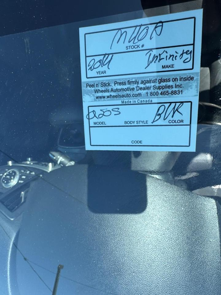 2014 Infiniti Q60 SPORT, MANUAL, ONLY 142KMS, LOADED, CERTIFIED - Photo #17