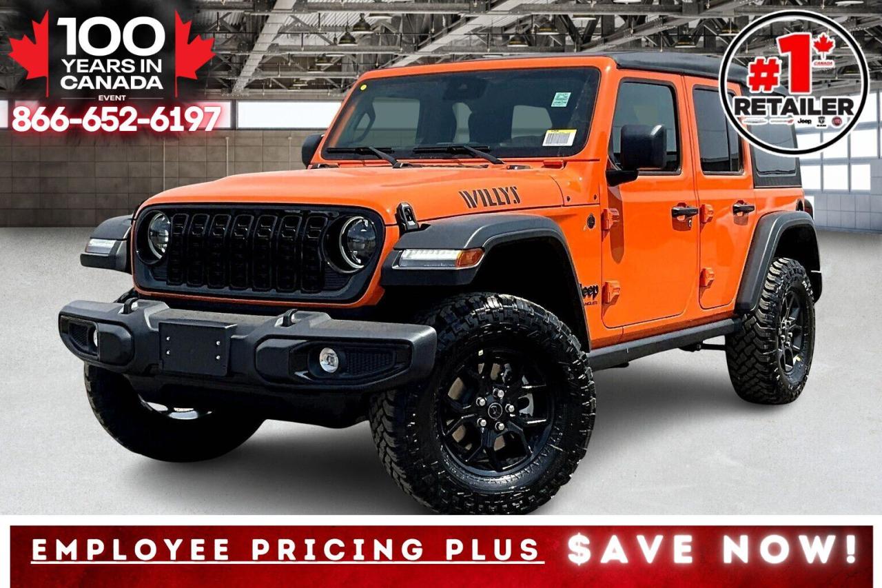 New 2025 Jeep Wrangler WILLYS 4DR | Hardtop | Convenience Group | Auto for sale in Mississauga, ON
