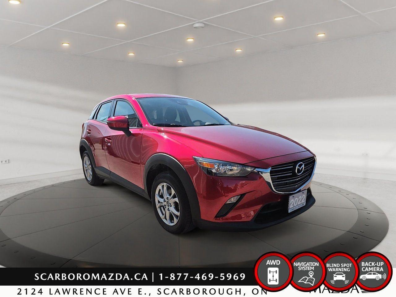 Used 2022 Mazda CX-3 AWD|REAR CAMERA|1 OWNER CLEAN CARFAX for sale in Scarborough, ON