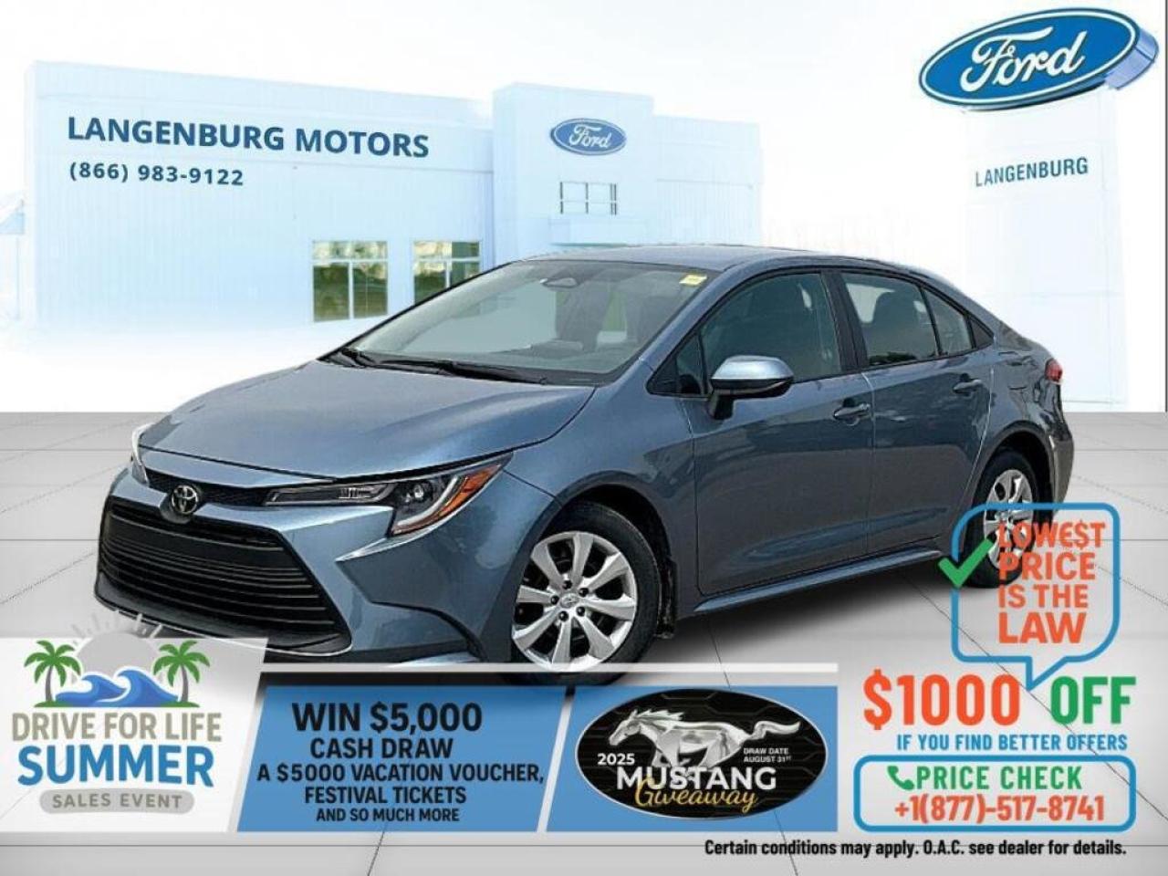 Used 2024 Toyota Corolla LE for sale in Langenburg, SK