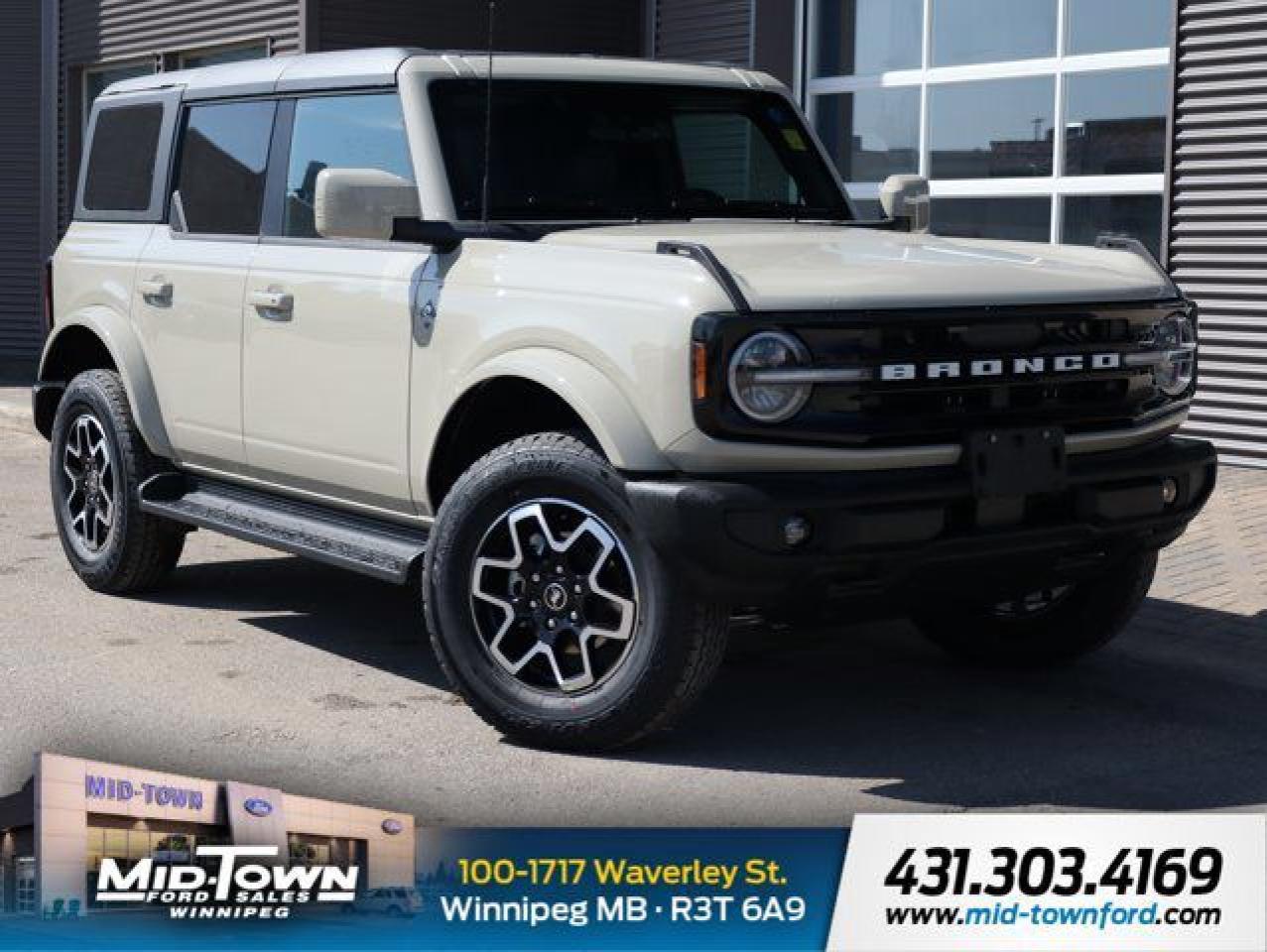 New 2025 Ford Bronco Outer Banks | Illuminated Entry | Auto Start-Stop for sale in Winnipeg, MB