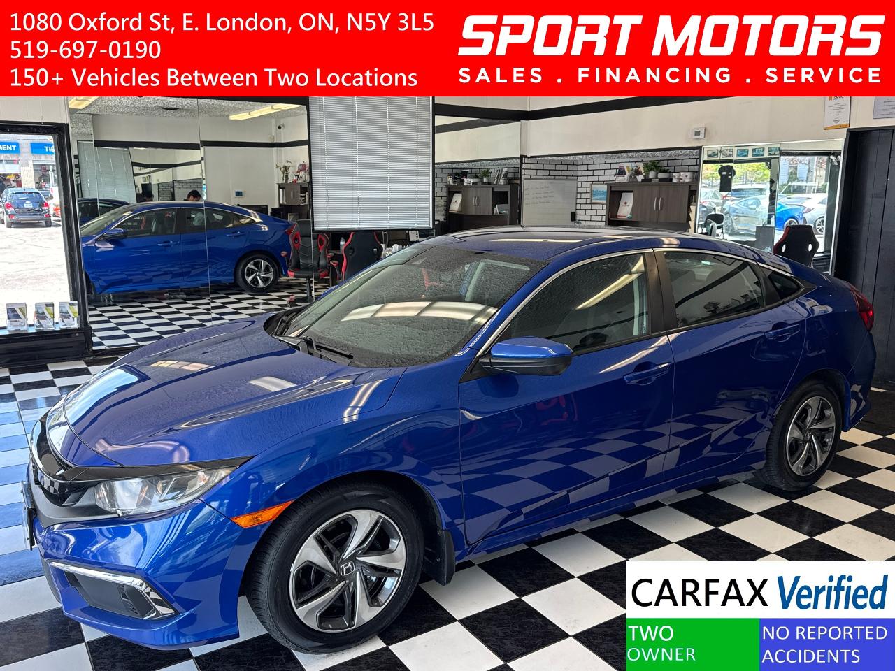 2019 Honda Civic LX+New Tires+Adaptive Cruise+CLEAN CARFAX Photo60