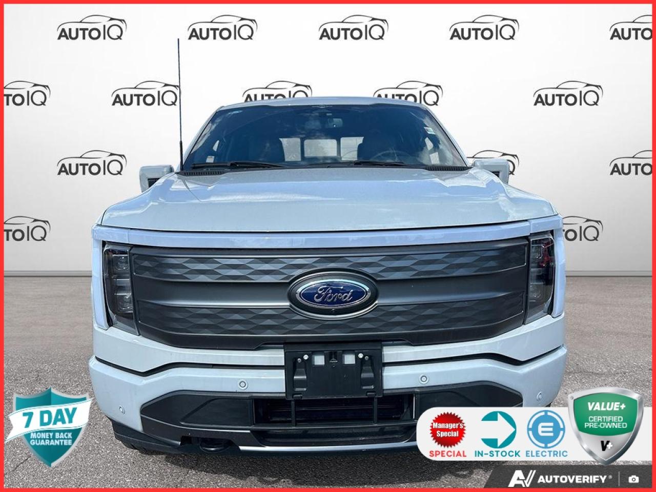 2023 Ford F-150 Lightning Lariat 510A | ACCIDENT FREE | AVALANCHE | BLACK HEATED & Photo