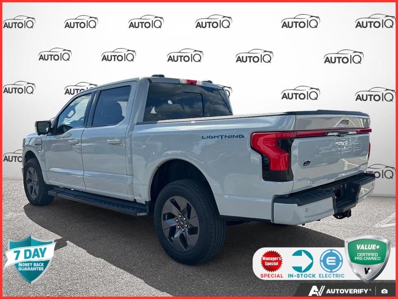 2023 Ford F-150 Lightning Lariat 510A | ACCIDENT FREE | AVALANCHE | BLACK HEATED & Photo