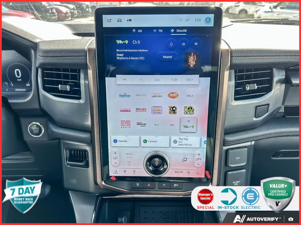 2023 Ford F-150 Lightning Lariat 510A | ACCIDENT FREE | AVALANCHE | BLACK HEATED & Photo