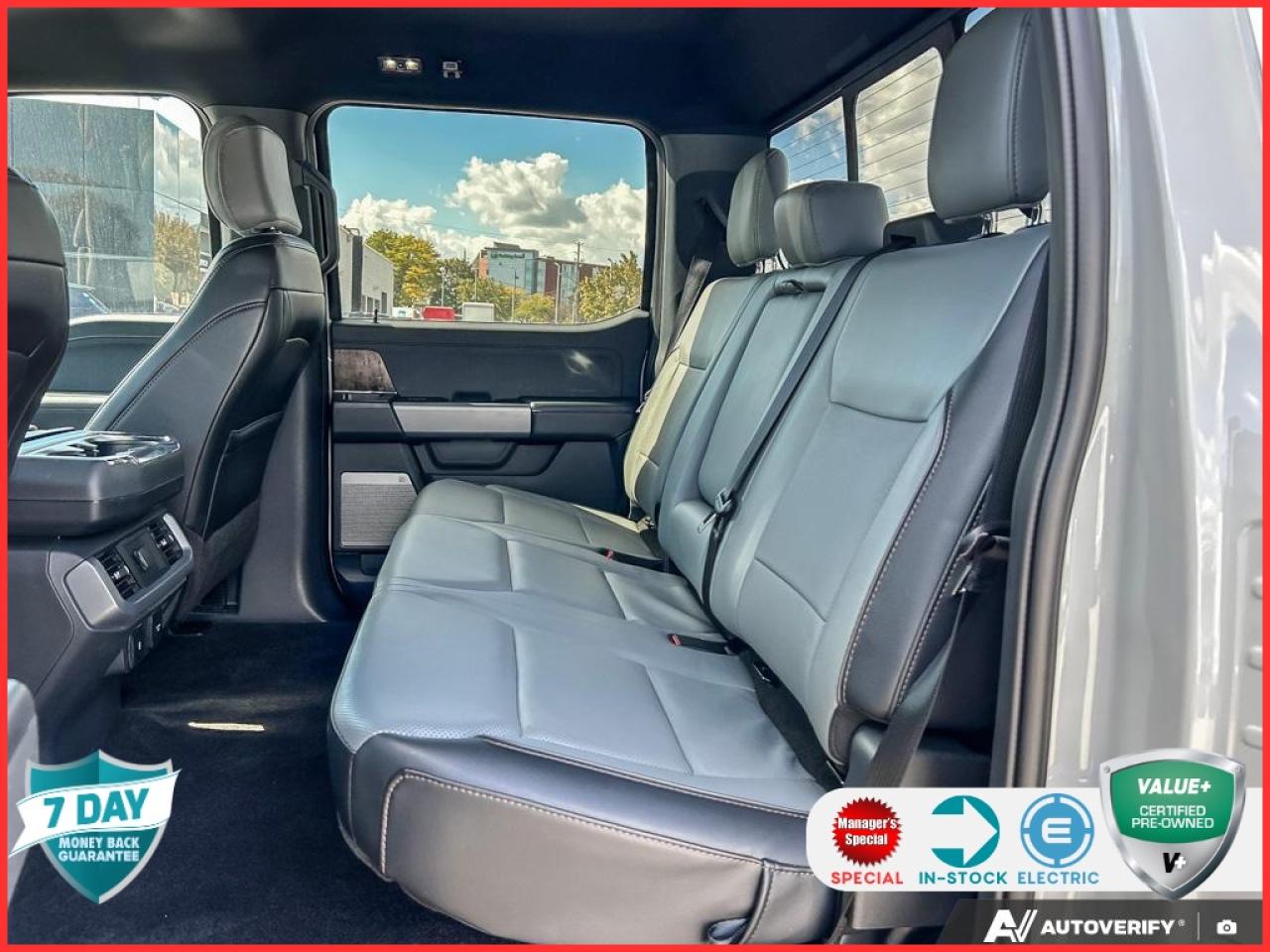 2023 Ford F-150 Lightning Lariat 510A | ACCIDENT FREE | AVALANCHE | BLACK HEATED & Photo