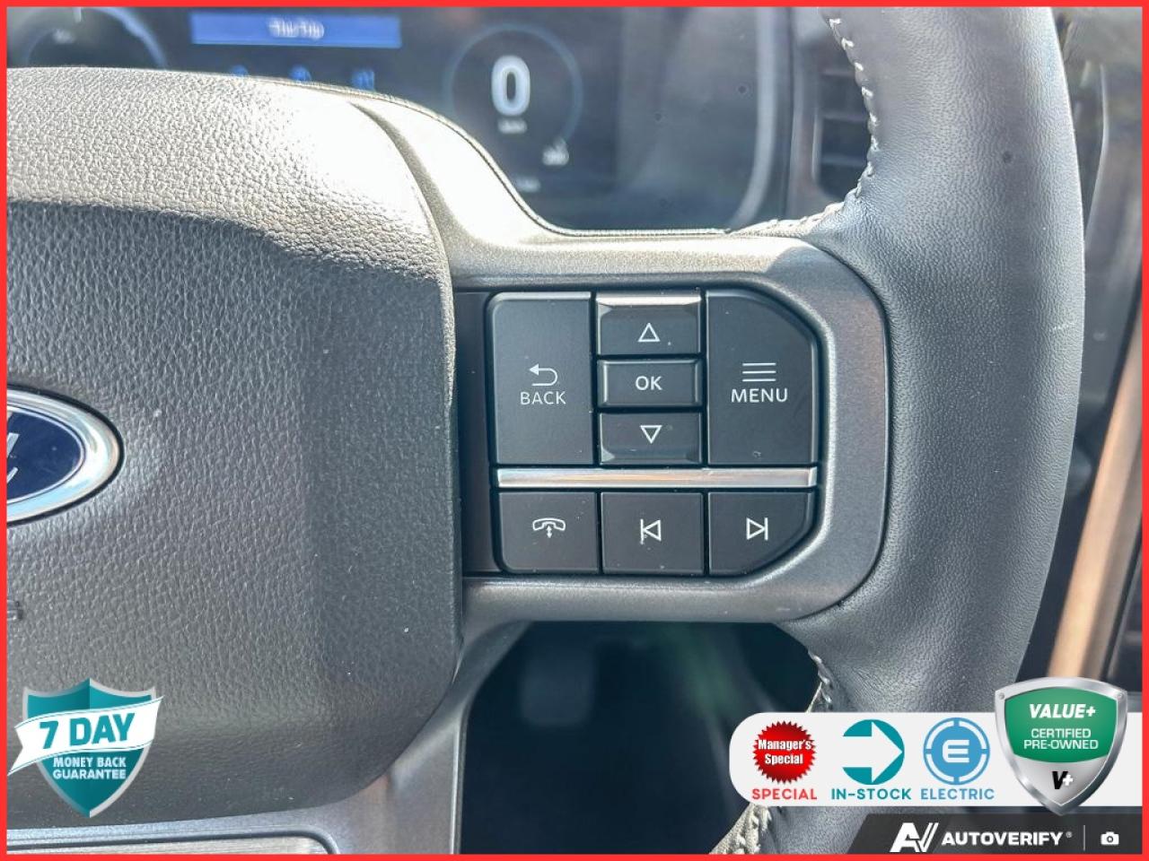 2023 Ford F-150 Lightning Lariat 510A | ACCIDENT FREE | AVALANCHE | BLACK HEATED & Photo