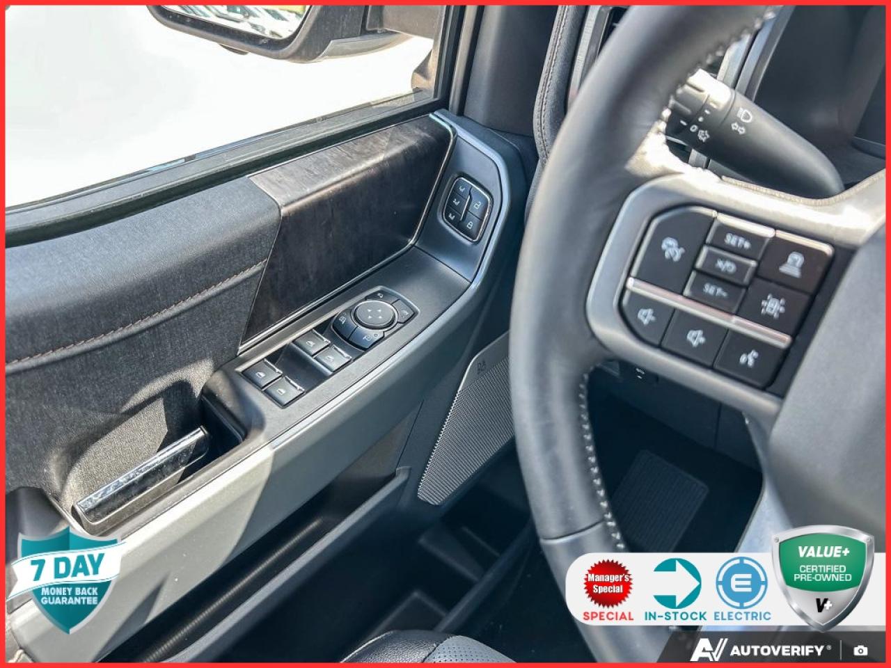 2023 Ford F-150 Lightning Lariat 510A | ACCIDENT FREE | AVALANCHE | BLACK HEATED & Photo