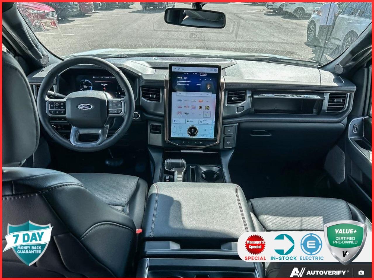 2023 Ford F-150 Lightning Lariat 510A | ACCIDENT FREE | AVALANCHE | BLACK HEATED & Photo