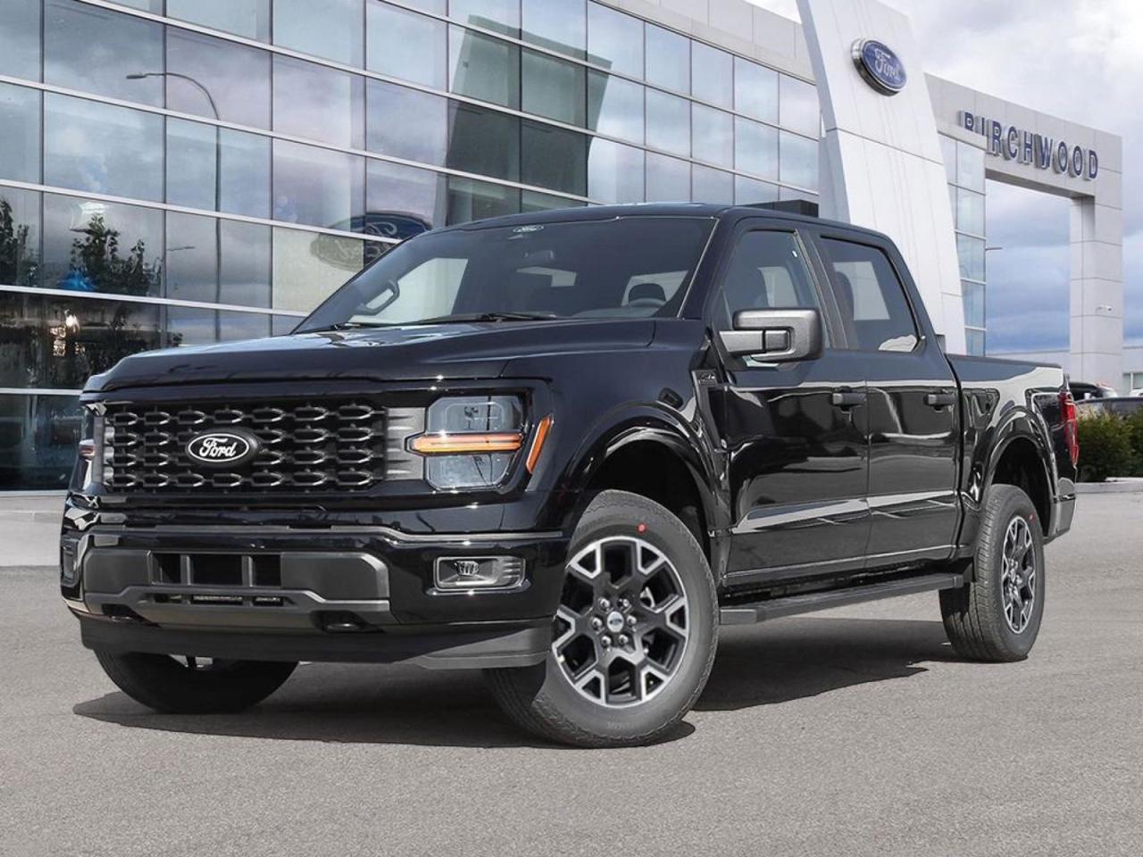 Experience the future of trucks with the all-new 2025 Ford F-150 STX! This cutting-edge pickup combines power, efficiency, and advanced technology to meet the demands of modern drivers.

- 3.5L 6-cylinder engine with 4-wheel drive for impressive performance
- FordPass Connect 5G Mobile Hotspot for seamless connectivity on the go
- Ford Co-Pilot360 with advanced safety features including Collision Mitigation and Evasion Assist
- BLIS (Blind Spot Information System) for enhanced awareness on the road
- Fuel-efficient design with 10.2 L/100 km highway and 13.5 L/100 km city economy
- Spacious interior with 60-40 folding split-bench rear seat for versatile cargo options
- Durable Agate Black exterior perfect for work and play

Ready to experience the next generation of Ford trucks? Visit Birchwood Ford today to reserve your 2025 F-150 STX or schedule a test drive. Our team is here to answer any questions and help you start your journey with this exceptional vehicle. Dont miss your chance to own the future of pickup trucks!
Birchwood Ford is your choice for New Ford vehicles in Winnipeg. 

At Birchwood Ford, we hold ourselves to the highest standard. Our number one focus is customer satisfaction which has awarded us the Ford of Canadas Presidents Award for 5 consecutive years. This honour is presented to Ford dealers that have proven outstanding results in Sales and Customer Service Excellence.

Are you a newcomer to Canada, recent graduate, first time car buyer or physically challenged? Ask us about our exclusive rebates and how they may apply to you.
 
Interested in seeing/hearing more? Book a test drive or give us a call at (204) 661-9555 and we can help you with whatever you need!

Dealer permit #4454
Dealer permit #4454