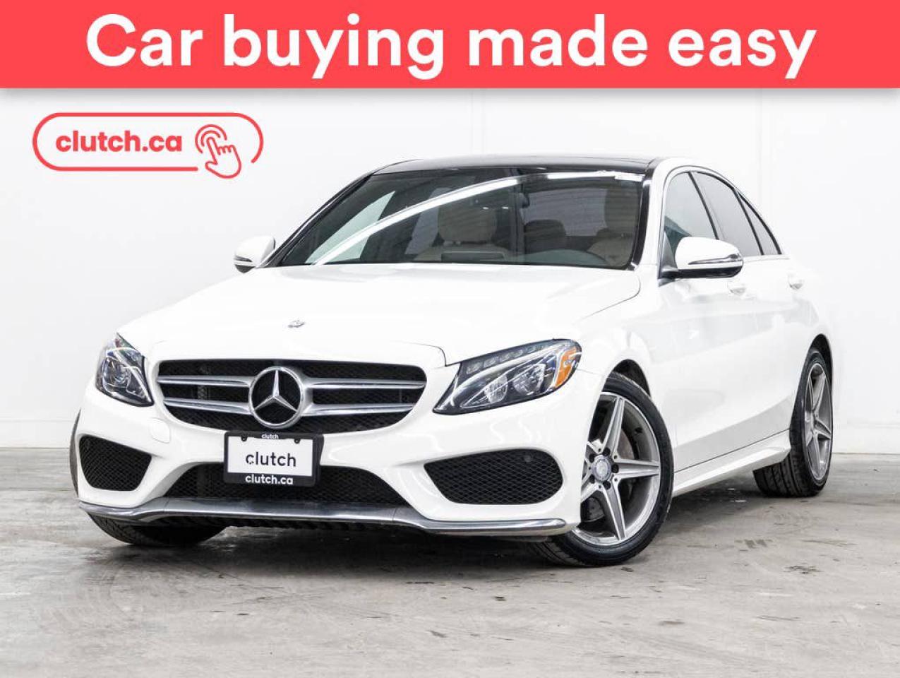 Used 2017 Mercedes-Benz C-Class C 300 4Matic AWD w/ Nav, Power Moonroof, Heated Steering Wheel for sale in Toronto, ON