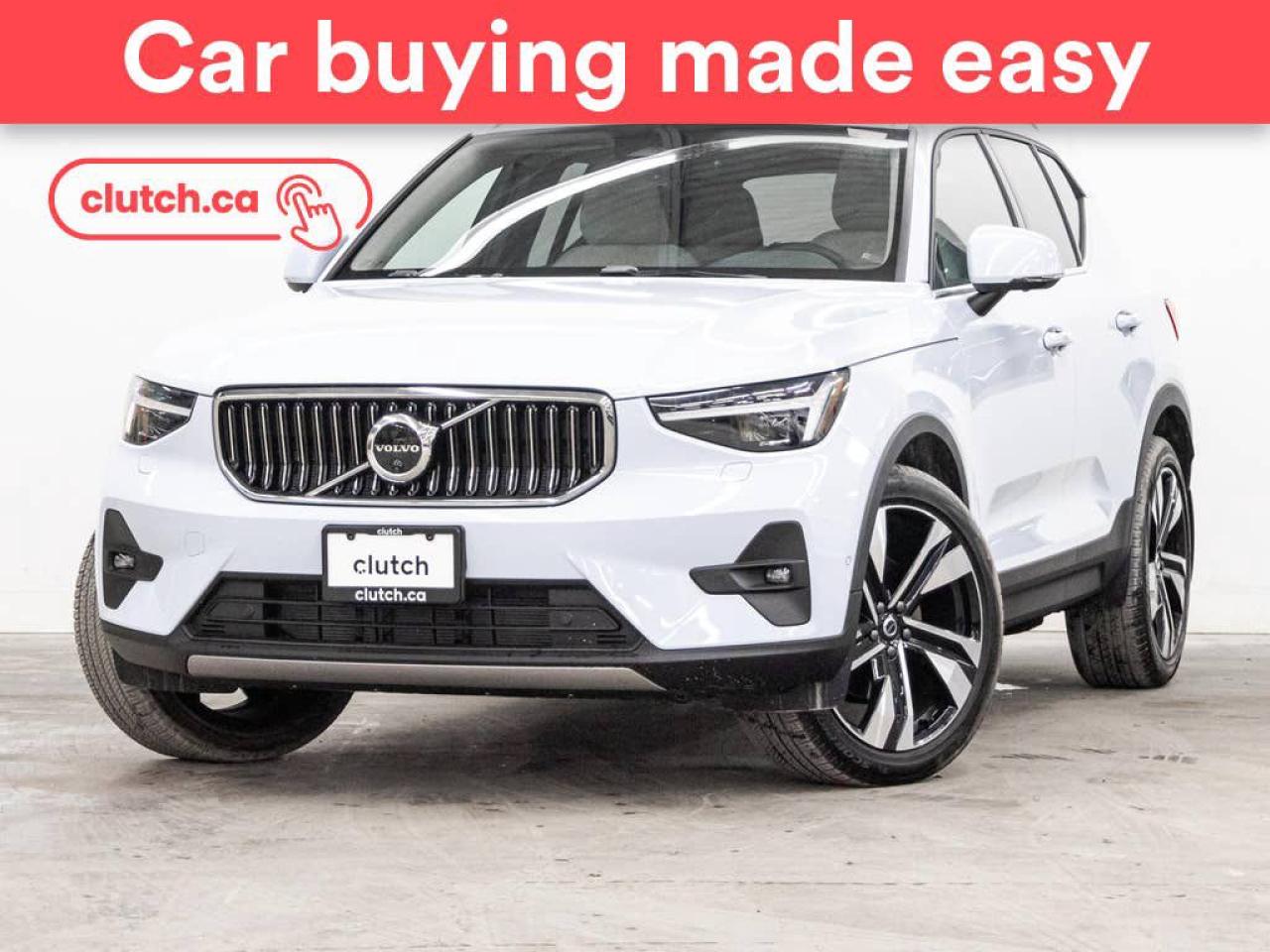 Used 2024 Volvo XC40 B5 Ultimate Bright Theme AWD w/ Apple CarPlay, 360 Cam, Panoramic Moonroof for sale in Toronto, ON