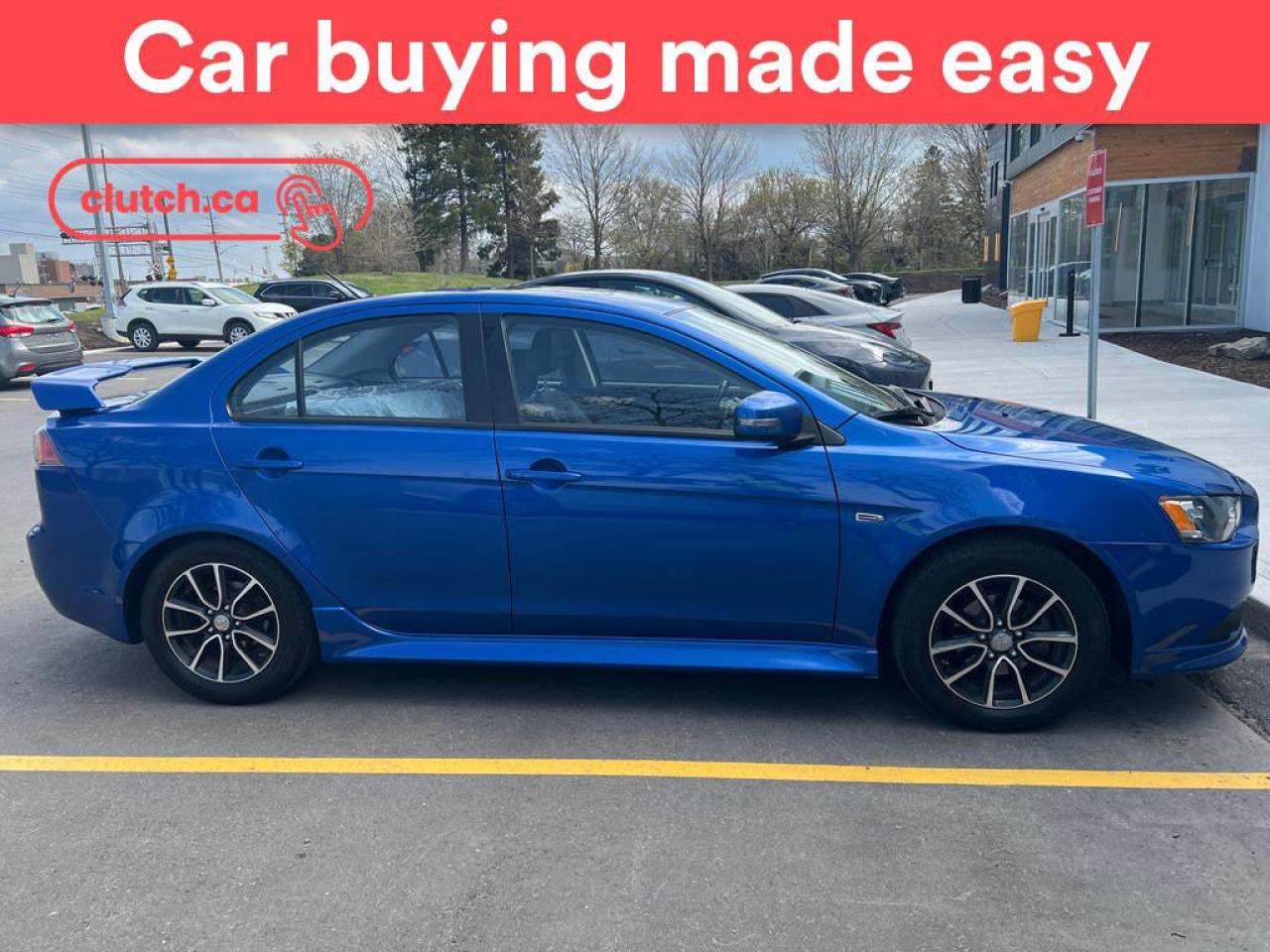 Used 2015 Mitsubishi Lancer SE w/ Bluetooth, Cruise Control, Heated Front Seats for sale in Toronto, ON