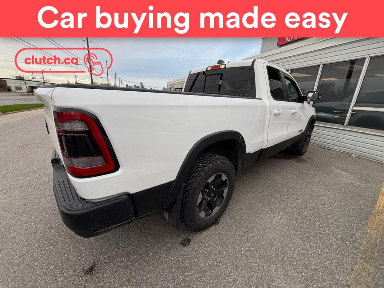 Used 2019 RAM 1500 Rebel 4x4 Quad Cab w/ Apple CarPlay & Android Auto, Rearview Cam, Dual Zone A/C for sale in Toronto, ON