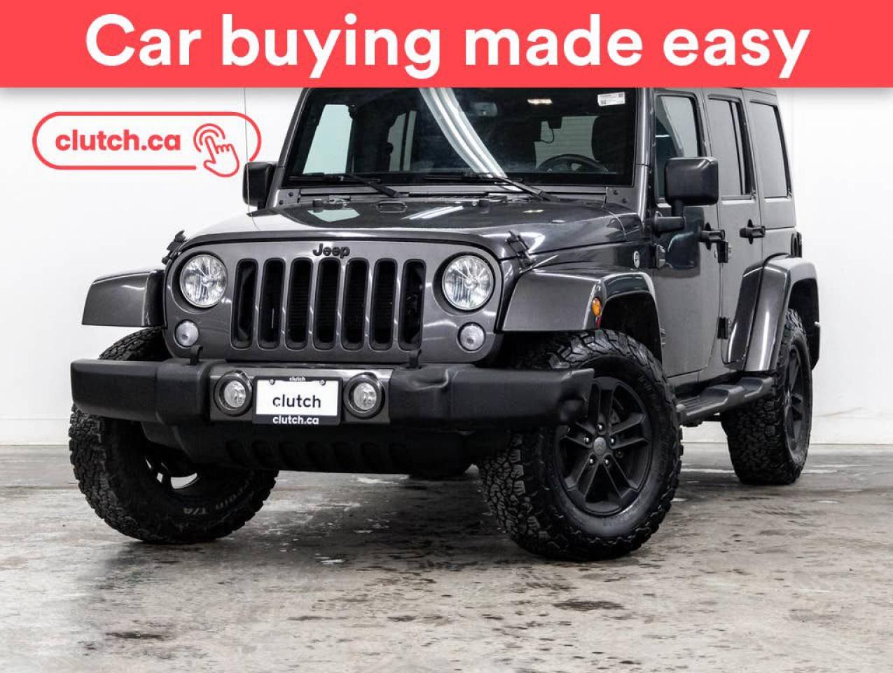 Used 2017 Jeep Wrangler Unlimited Sahara 4WD w/ Nav, Cruise Control, Bluetooth for sale in Toronto, ON