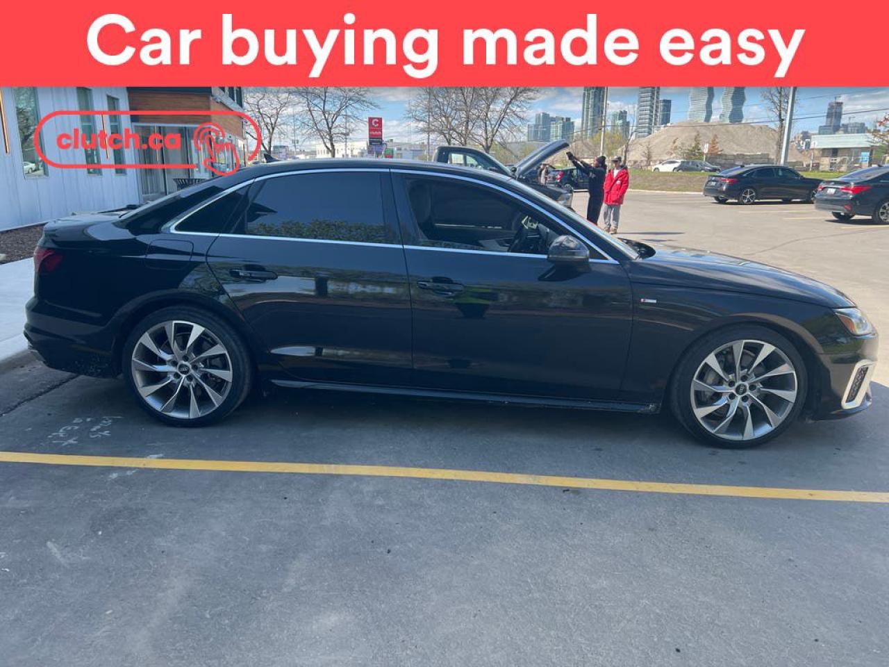 Used 2020 Audi A4 Progressiv AWD w/ Apple CarPlay, Heated Front Seats, Rearview Cam for sale in Toronto, ON