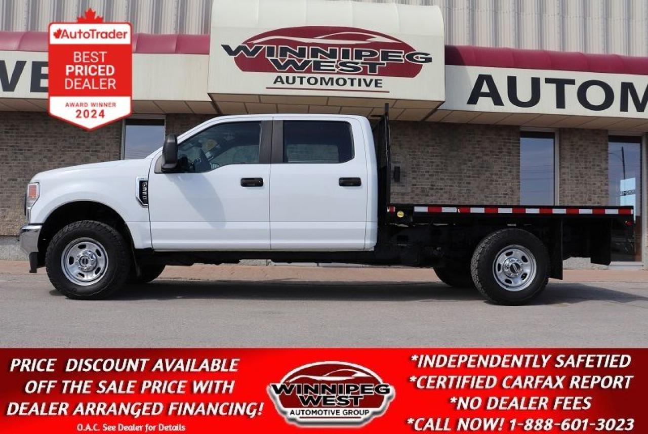 Used 2021 Ford F-350 CREW CAB 6.2L V8 4X4, 9FT FLAT DECK, WORK READY! for sale in Headingley, MB