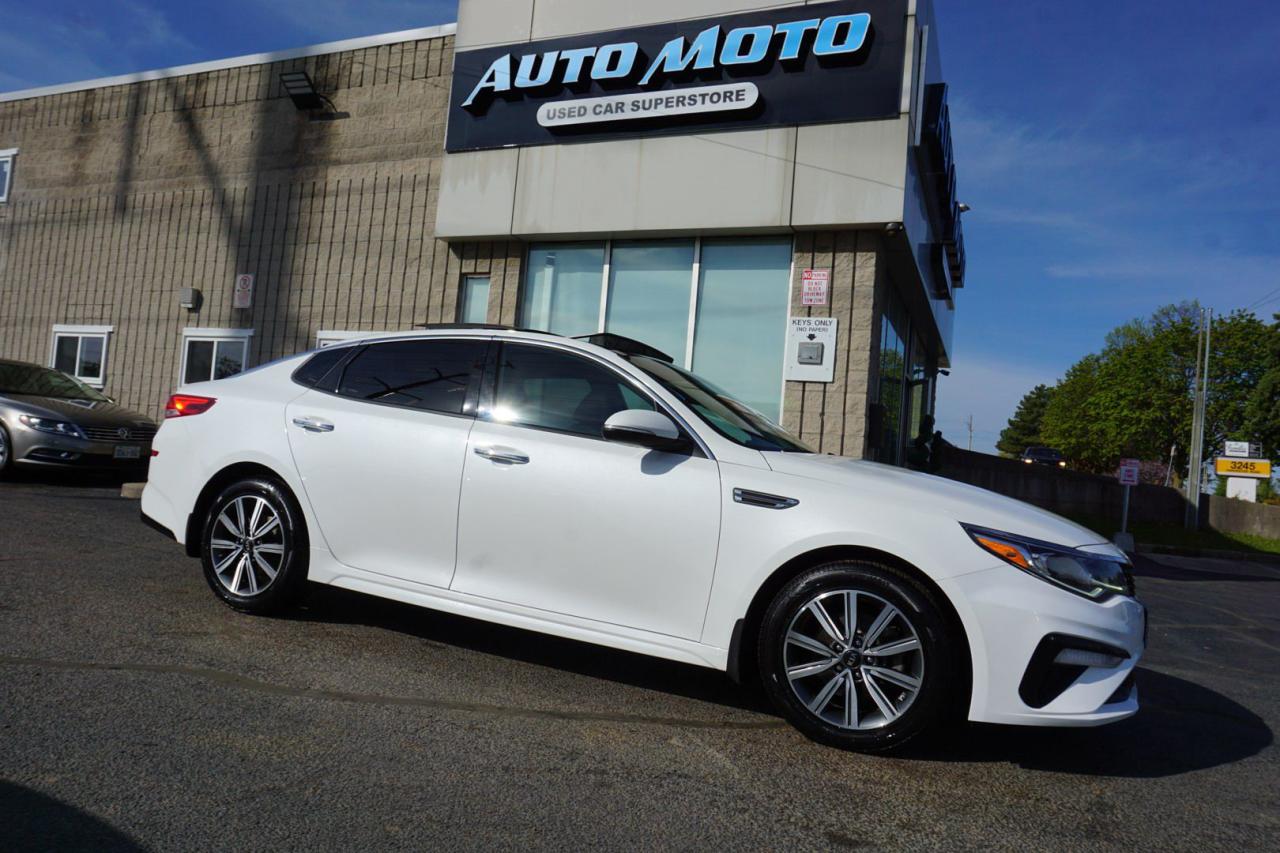 Used 2020 Kia Optima 2.4L EX  CERTIFIED *1 OWNER* CAMERA P.ROOF HEATED LEATHER BLIND SPOT BLUETOOTH ALLOYS for sale in Burlington, ON