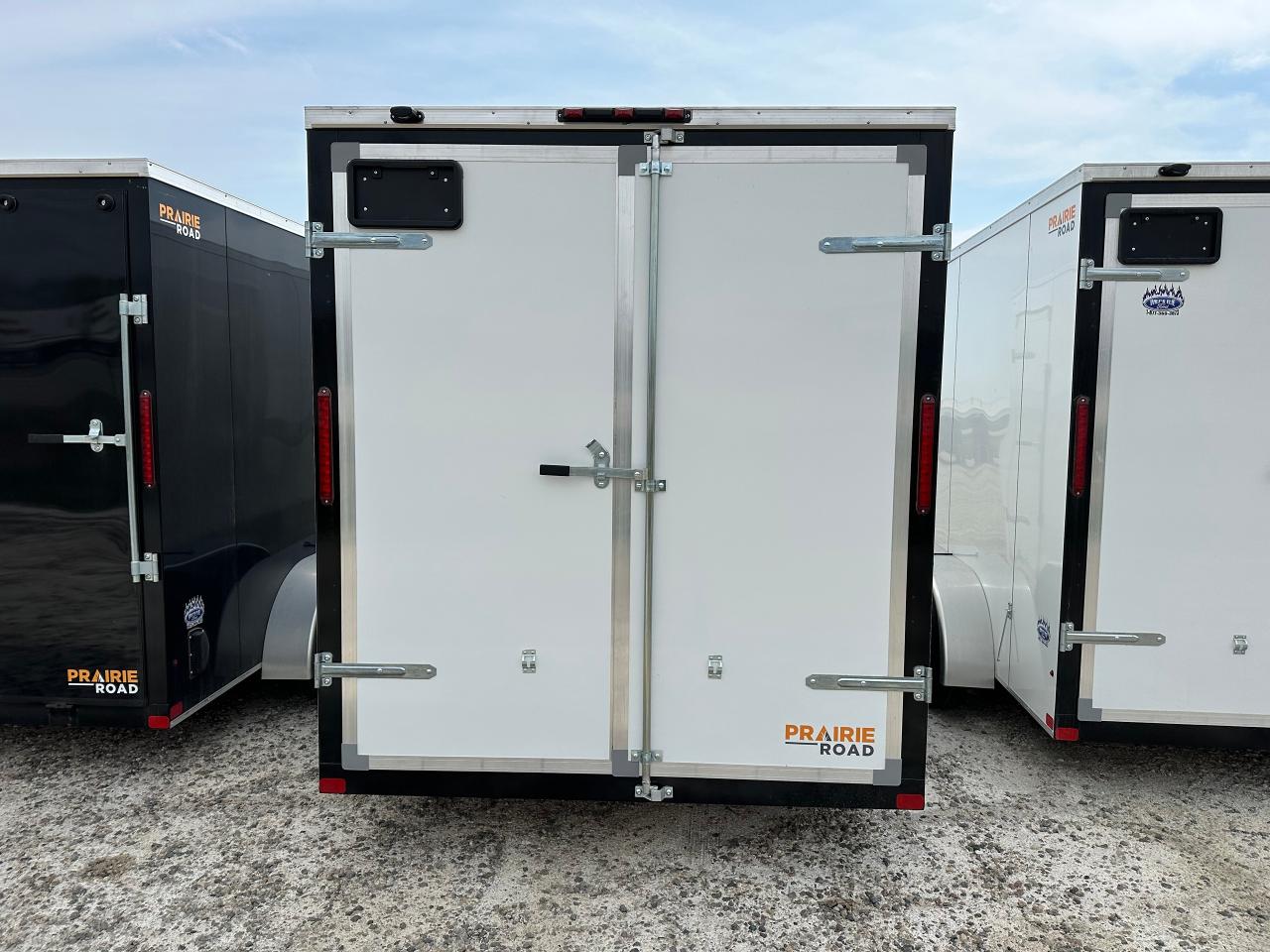 2025 Prairie Road Trailer 7 x 16' Prairie Road Barn Door Photo2