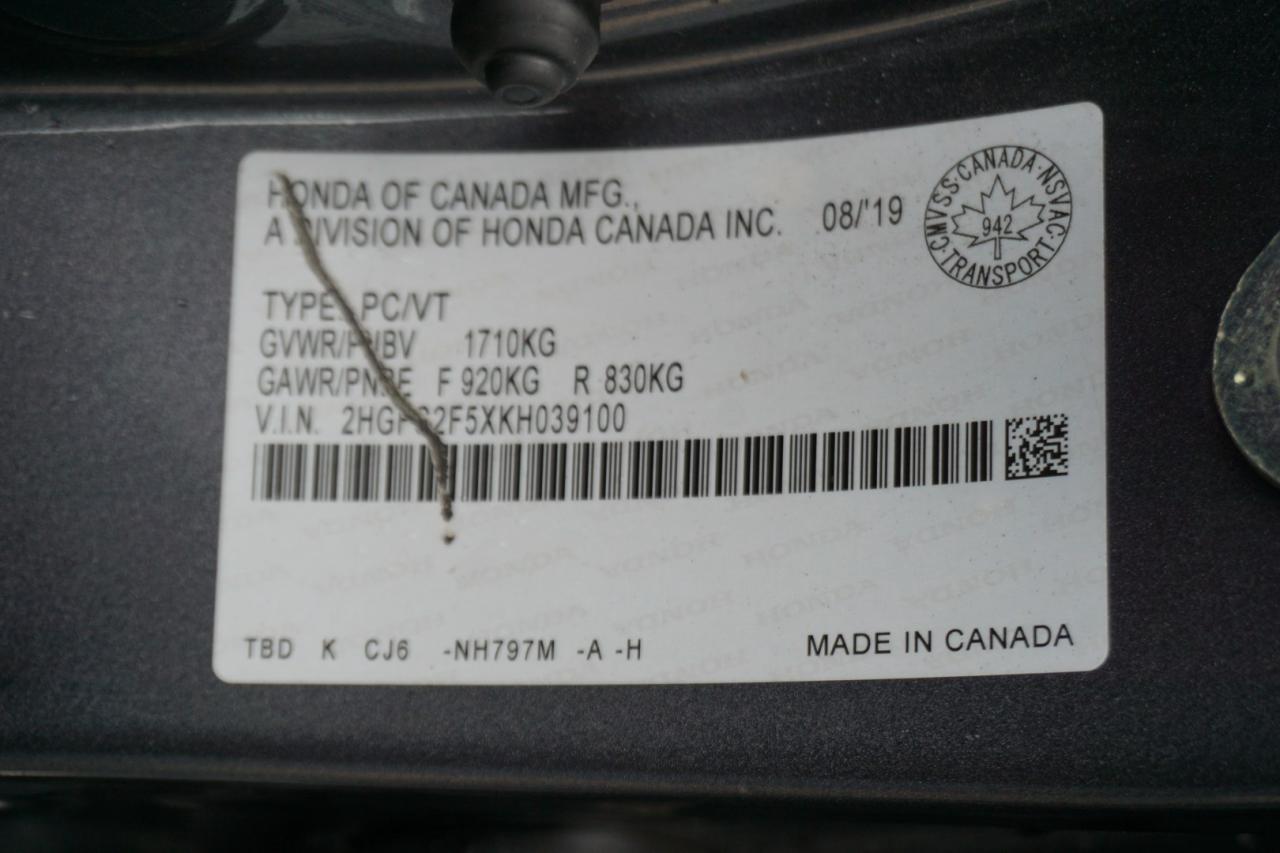 2019 Honda Civic LX CERTIFIED *SERVICE RECORDS* CAMERA BLUETOOTH HEATED SEATS CRUISE ALLOYS - Photo #32