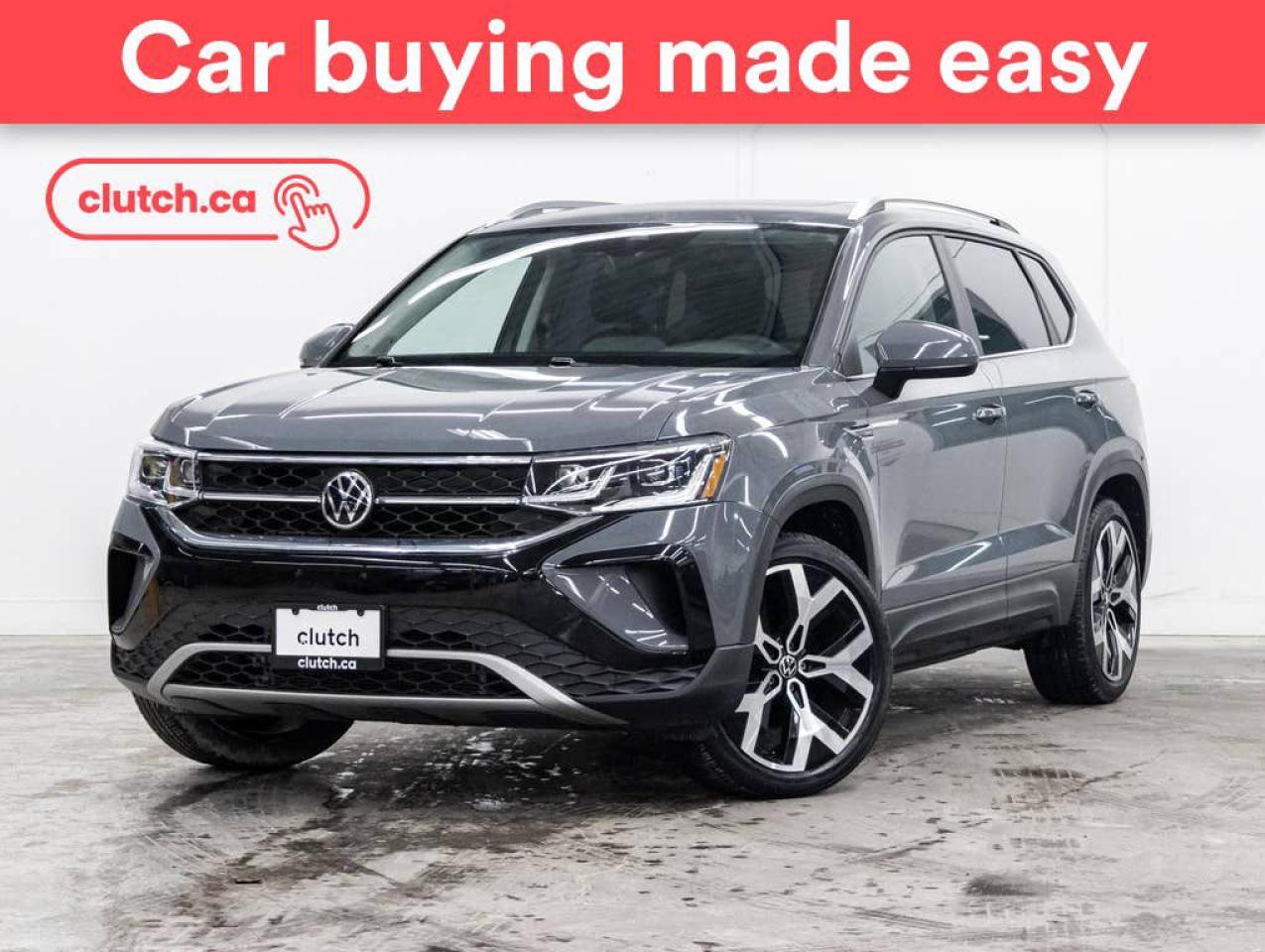 Used 2022 Volkswagen Taos Highline AWD w/Advanced Driver Assistance Systems Pkg w/Apple CarPlay & Android Auto, Heated Front Seats, Backup Cam for sale in Toronto, ON