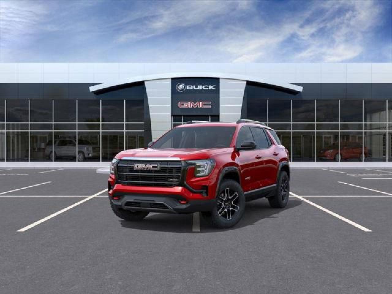 New 2026 GMC Terrain AT4 Preferred Equipment Group 4SB|SUNROOF|VOLCANIC RED TINTCOAT|ENG BLOCK HEATER|ENG,1.5L TURBO DOHC SIDI,VVT|, 8-SPEED|PREF EQUIP GROUP for sale in Tillsonburg, ON