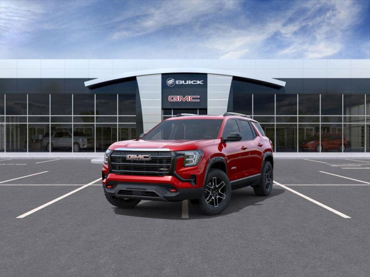 New 2026 GMC Terrain AT4 Preferred Equipment Group 4SB|SUNROOF|VOLCANIC RED TINTCOAT|ENG BLOCK HEATER|ENG,1.5L TURBO DOHC SIDI,VVT|, 8-SPEED|PREF EQUIP GROUP for sale in Tillsonburg, ON
