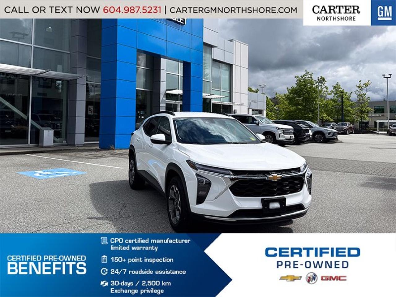 Used 2025 Chevrolet Trax FINANCE 4.99% FOR 24mo/LT for sale in North Vancouver, BC