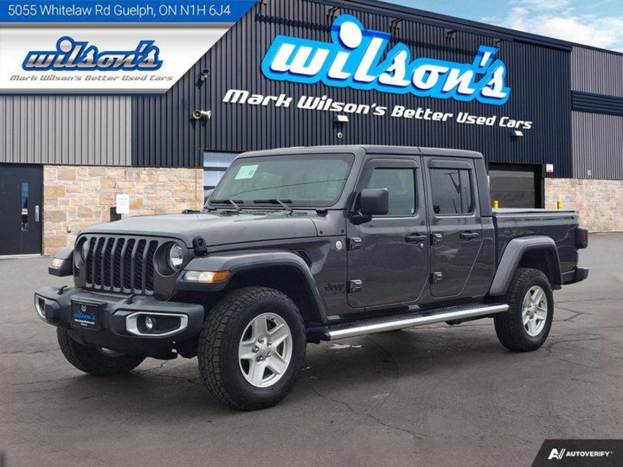Used 2021 Jeep Gladiator Sport S  | Tow Pkg | Heated Wheel + Seats | CarPlay + Android | Spray-in Bedliner | Remote Start | for sale in Guelph, ON