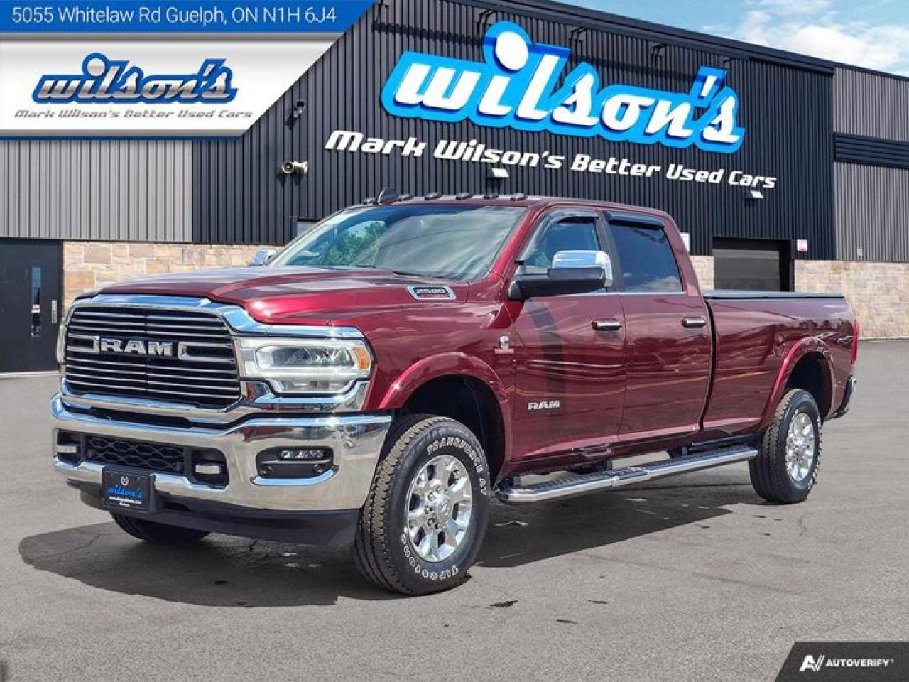 Used 2022 RAM 2500 Laramie Crew 4X4 | 6.7L Cummins Diesel | 8' Box | Leather | Nav | Snow Chief Pkg | Cooled Seats | for sale in Guelph, ON