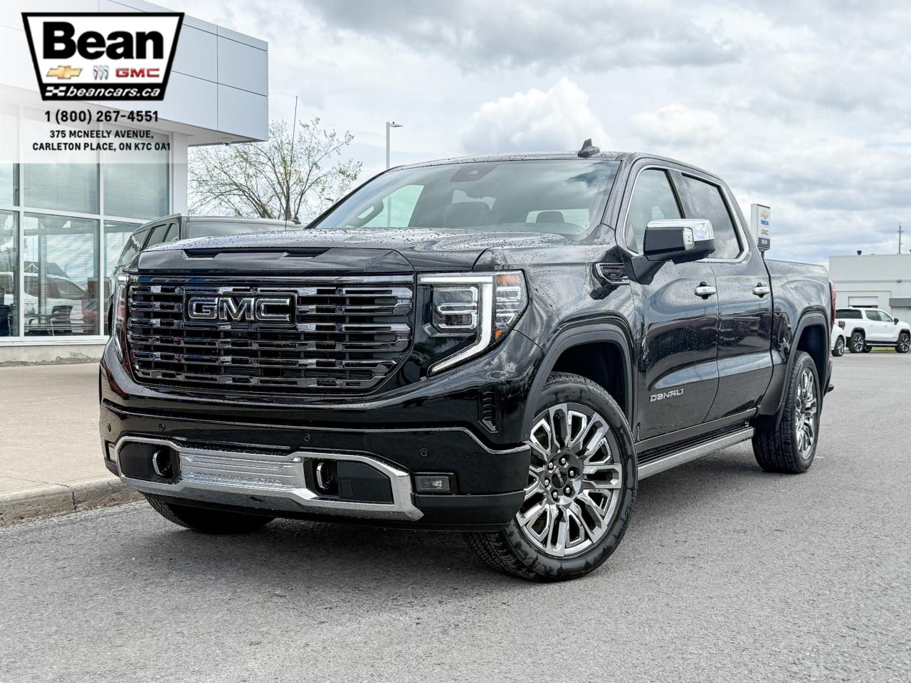 New 2025 GMC Sierra 1500 Denali Ultimate 6.2L V8 WITH REMOTE START/ENTRY, HEATED SEATS, HEATED STEERING WHEEL, VENTILATED/MASSAGE SEATS, SUNROOF, HD SURROUND VISION for sale in Carleton Place, ON