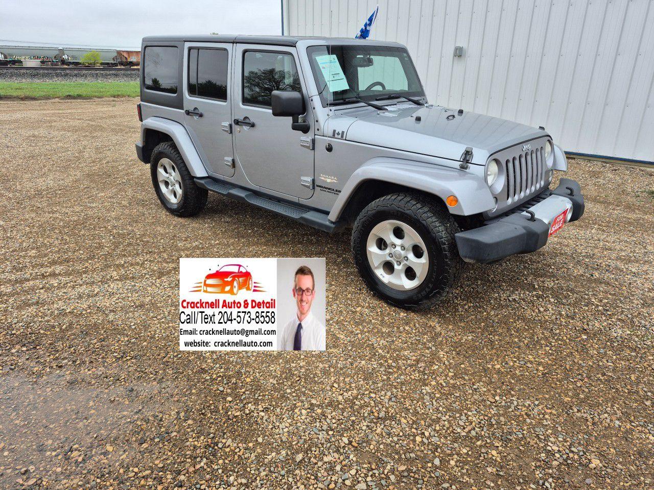 Used 2014 Jeep Wrangler UNLIMITED 4WD 4DR SAHARA for sale in Carberry, MB