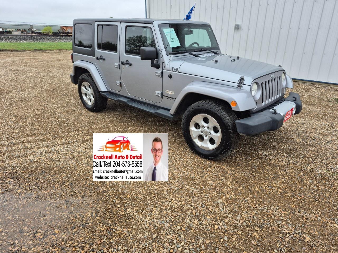 Used 2014 Jeep Wrangler UNLIMITED 4WD 4DR SAHARA for sale in Carberry, MB