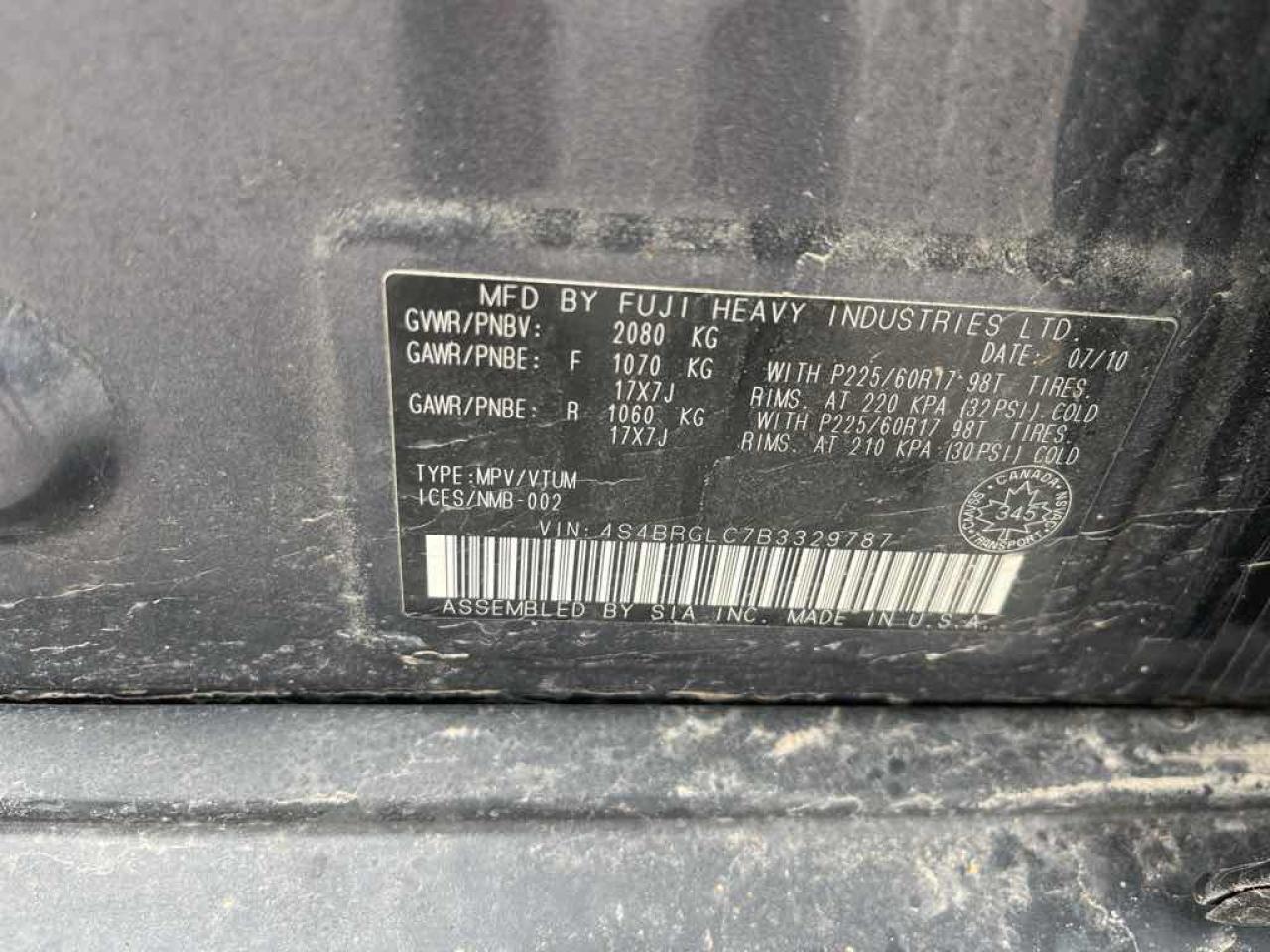 2011 Subaru Outback 2.5I Limit - Photo #13