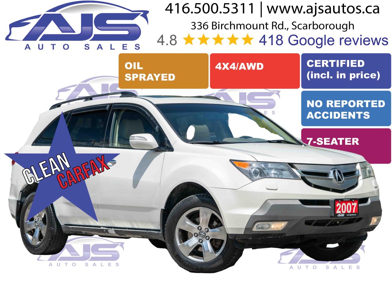 2007 Acura MDX ELITE SH-AWD W/SPORT W/RES
