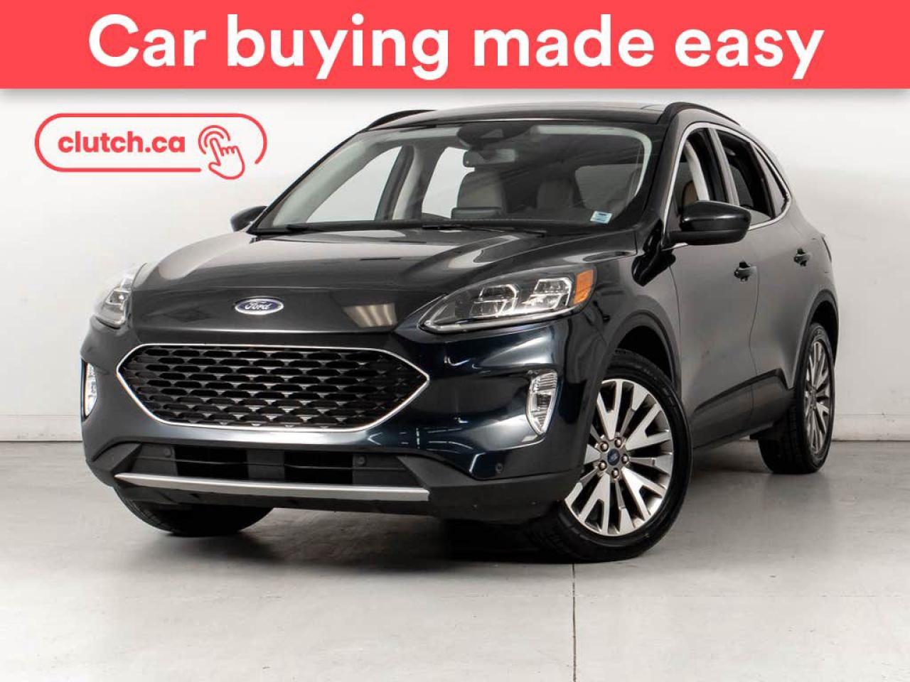 Used 2022 Ford Escape Titanium Hybrid w/ SYNC 3, Panoramic Moonroof, Navigation for sale in Bedford, NS