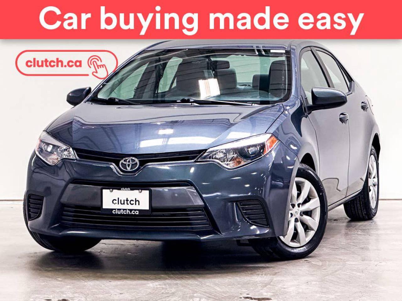 Used 2016 Toyota Corolla LE w/ Heated Front Seats, Rearview Camera, Cruise Control for sale in Toronto, ON