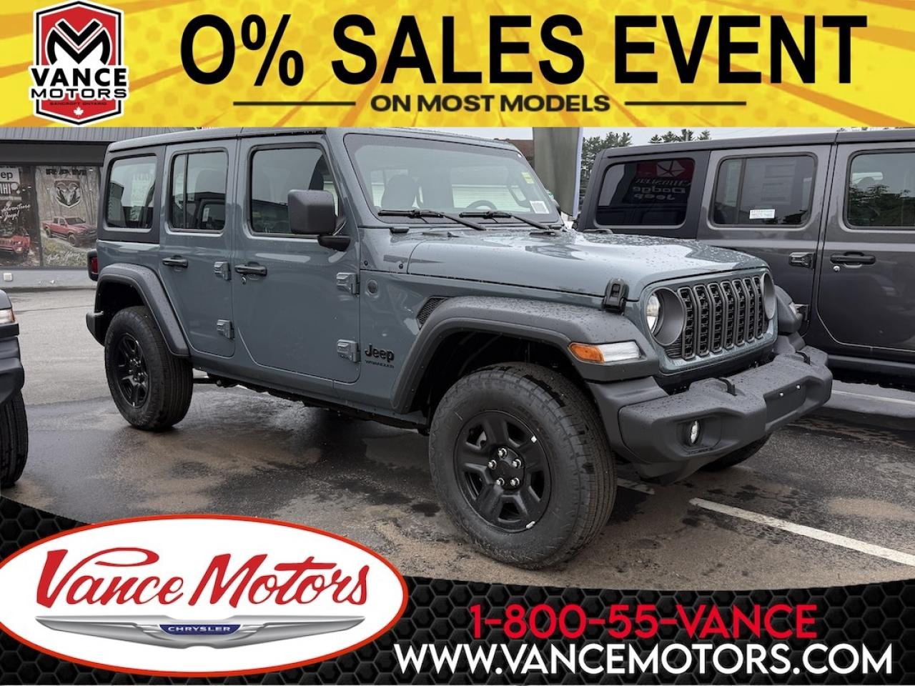 New 2025 Jeep Wrangler Sport 4X4 for sale in Bancroft, ON