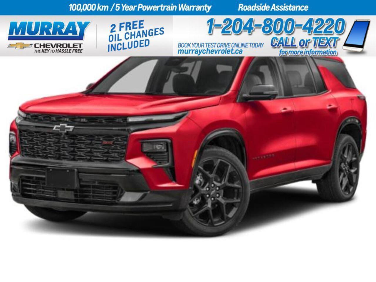 New 2025 Chevrolet Traverse RS for sale in Winnipeg, MB