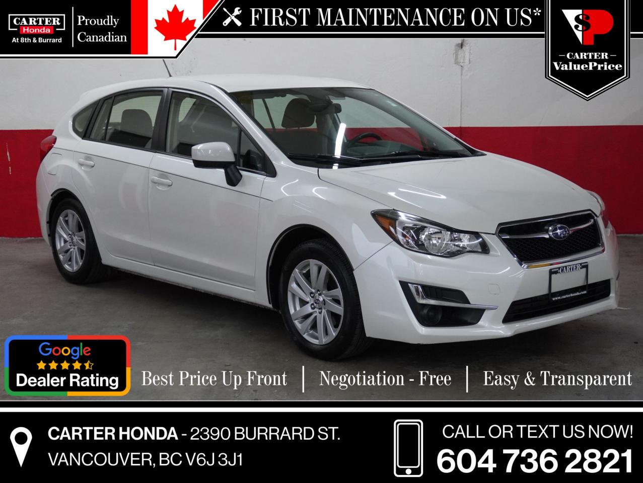 Used 2015 Subaru Impreza 5DR HB CVT 2.0I for sale in Vancouver, BC
