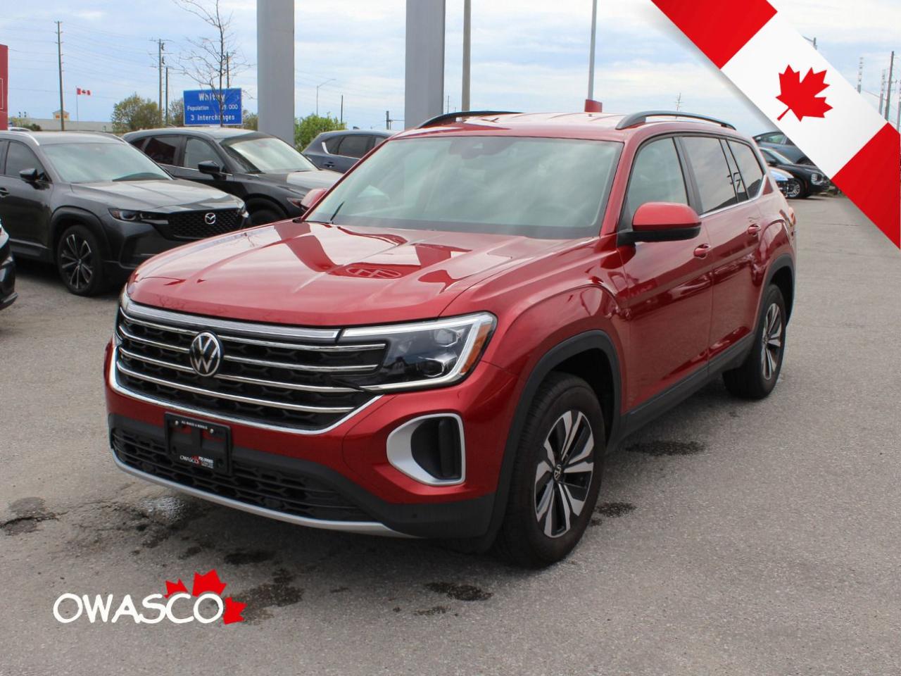 Used 2024 Volkswagen Atlas 2.0L Comfortline! Why buy new? Clean CarFax! for sale in Whitby, ON