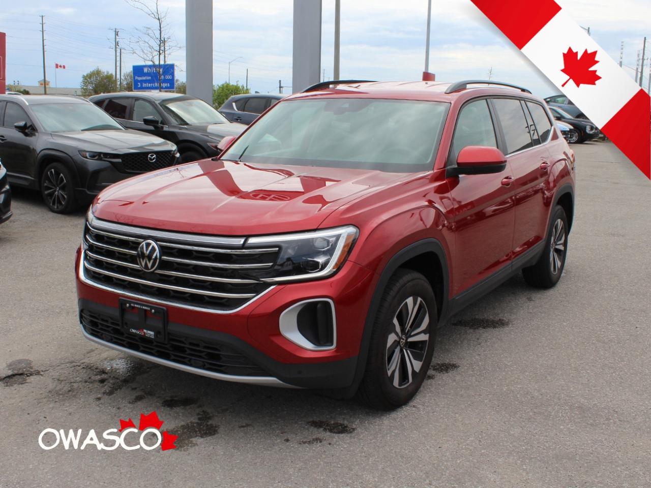 Used 2024 Volkswagen Atlas 2.0L Comfortline! Why buy new? Clean CarFax! for sale in Whitby, ON