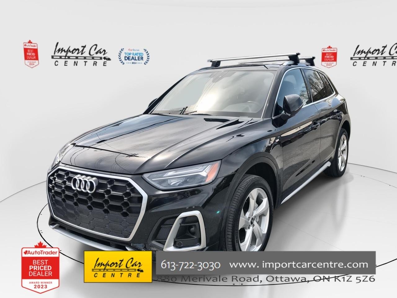 Used 2022 Audi Q5 45 Progressiv PROGRESSIV, PANO. ROOF, NAVI, HTD. & for sale in Ottawa, ON