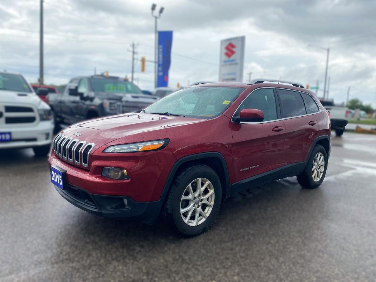 Used 2015 Jeep Cherokee North 4x4 ~Heated Seats + Wheel ~Bluetooth ~Camera for sale in Barrie, ON