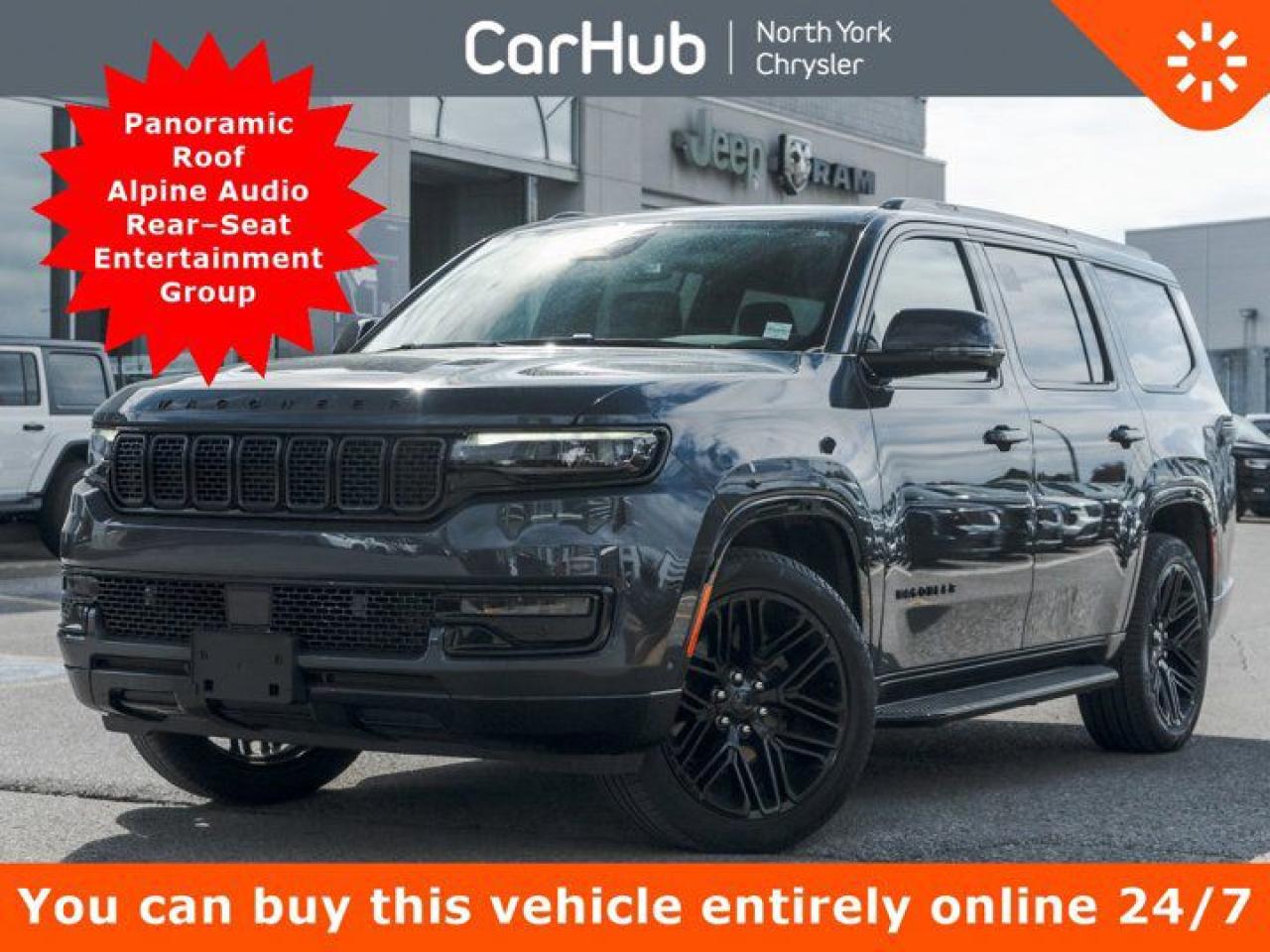 Used 2023 Jeep Wagoneer Series II Carbide Panoroof Alpine Audio  RearSeat Entertainment Group for sale in Thornhill, ON