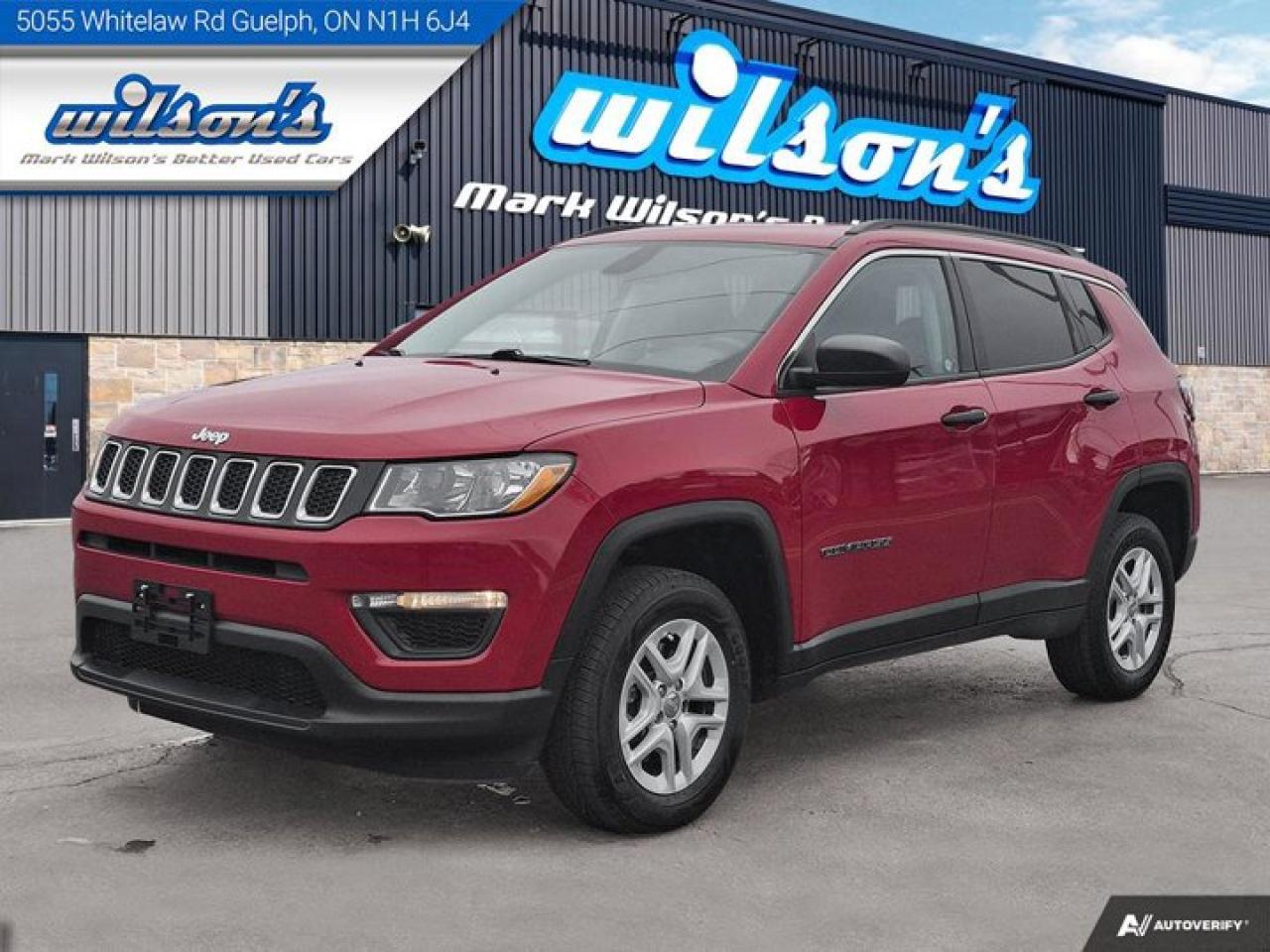 Used 2021 Jeep Compass Sport 4WD | Sport Appearance Pkg | Heated Wheel + Seats | CarPlay + Android | Rear Camera and more! for sale in Guelph, ON