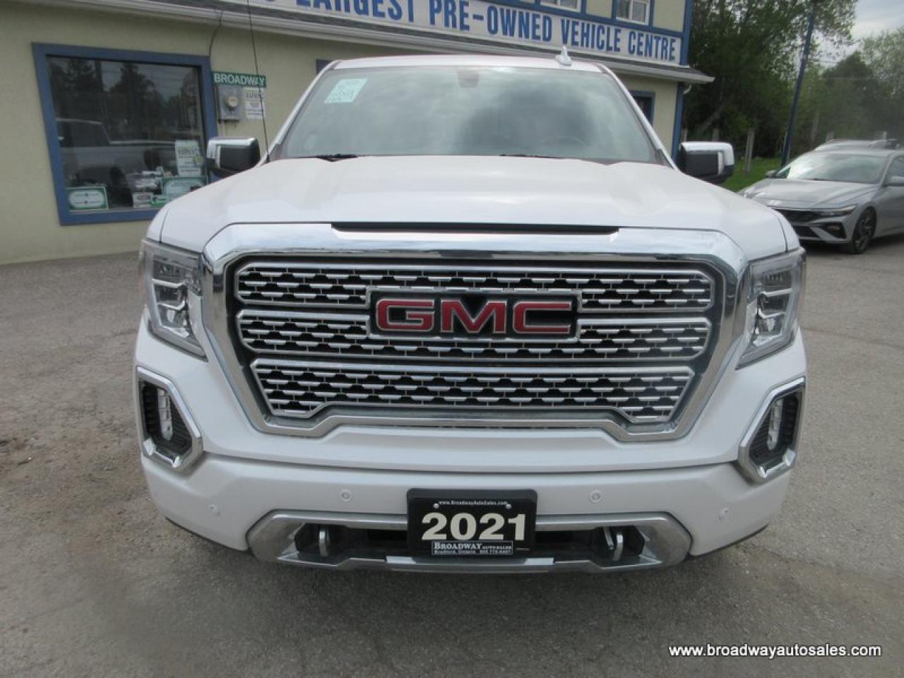 2021 GMC Sierra 1500 LOADED DENALI-PACKAGE 5 PASSENGER 3.0L - DURAMAX.. 4X4.. CREW-CAB.. SHORTY.. NAVIGATION.. LEATHER.. HEATED/AC SEATS.. BACK-UP CAMERA.. Photo3