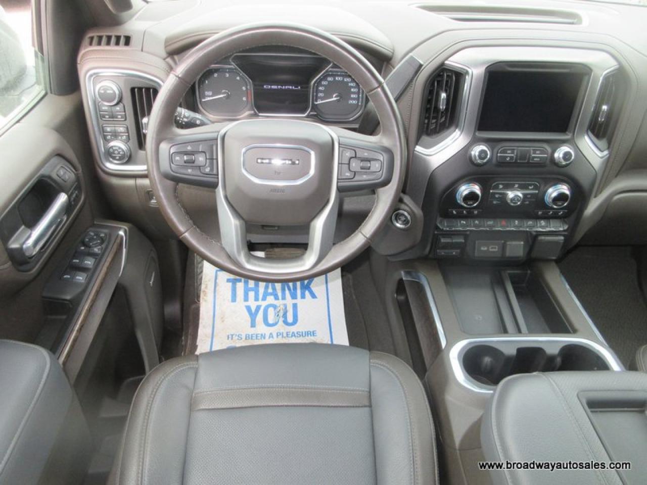 2021 GMC Sierra 1500 LOADED DENALI-PACKAGE 5 PASSENGER 3.0L - DURAMAX.. 4X4.. CREW-CAB.. SHORTY.. NAVIGATION.. LEATHER.. HEATED/AC SEATS.. BACK-UP CAMERA.. Photo