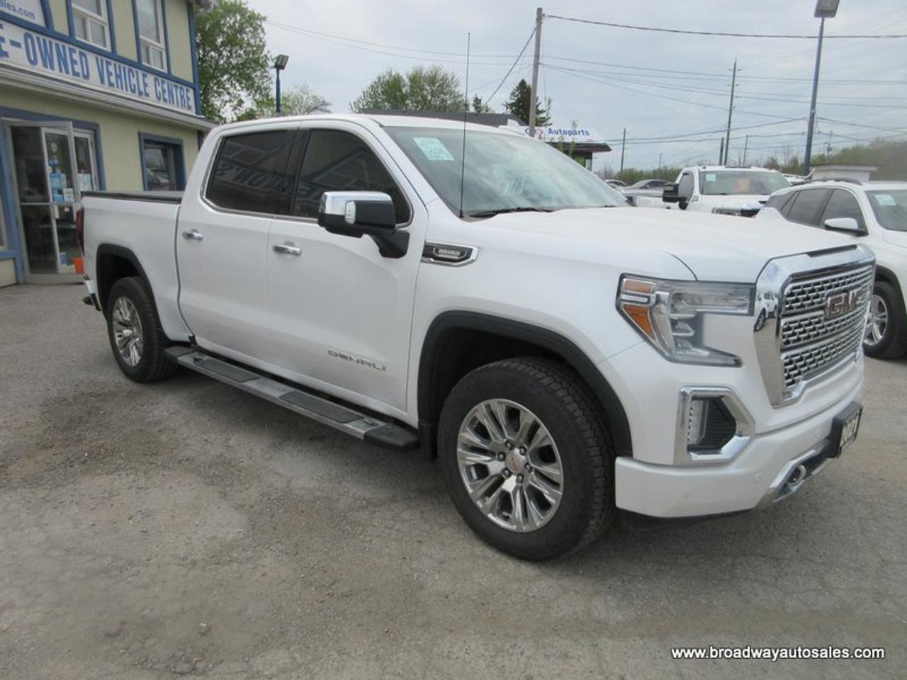2021 GMC Sierra 1500 LOADED DENALI-PACKAGE 5 PASSENGER 3.0L - DURAMAX.. 4X4.. CREW-CAB.. SHORTY.. NAVIGATION.. LEATHER.. HEATED/AC SEATS.. BACK-UP CAMERA.. Photo