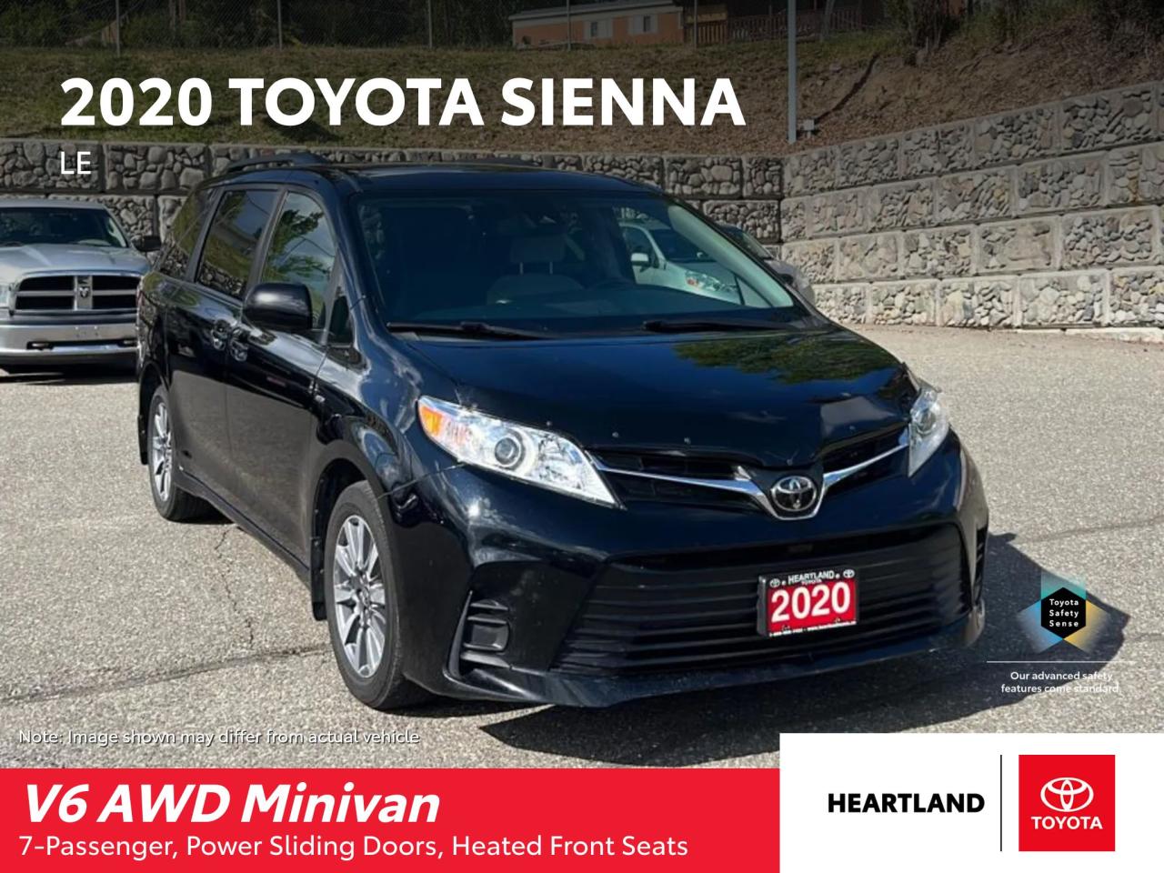 Used 2020 Toyota Sienna LE AWD 7 PASS for sale in Williams Lake, BC